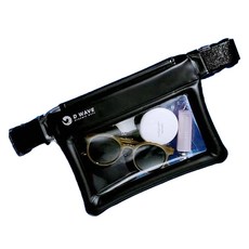 D-Wave水上活動智慧型手機斜背包防水包 腰包 XL, 1個, 黑色
