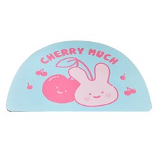 瞬吸Scrabbit半月形硅藻土腳踏墊, 1個, 藍色