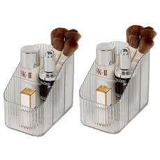 Winprice 波西米亞風化妝品收納盒 小款, 2個, 透明