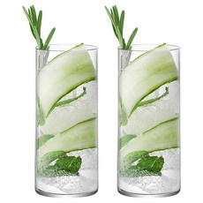 크리슨 벨르디자인 위스키 하이볼잔 크리스탈 유리컵 420ml PRE02, 2개