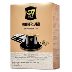 G7 Gold Motherland即溶咖啡粉, 14條, 1盒, 18g