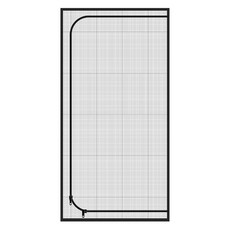 큐러스펫 고양이 지퍼형 방묘문 C타입, 블랙, 1개