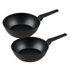 QUEEN SENSE Dinner炒鍋2件組, 棕色, 炒鍋 28cm*2, 1個