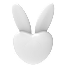 IRIVER 愛心兔子車用芳香劑 白色, 1個, 水漾皂香