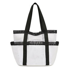 Block Mart 網眼沙灘包, 白色