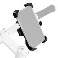 ERGATE 尺寸可調式自行車手機支架, 1個, 黑色