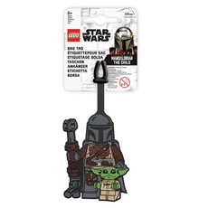 LEGO 星際大戰 曼達洛人與孩子 包包吊牌, 黑色, 1個