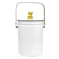 Gold Bear 304不鏽鋼廚餘桶 3L, 1個, 白色