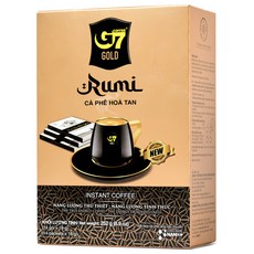 G7 Gold Rumi即溶咖啡粉, 14條, 1盒, 18g