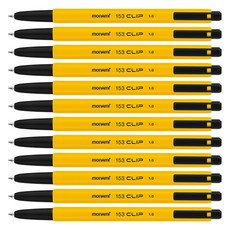 모나미 153 클립 볼펜 1.0mm, 흑색, 12개