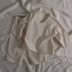 PEEKABOO 童款Friends坑條長袖套裝