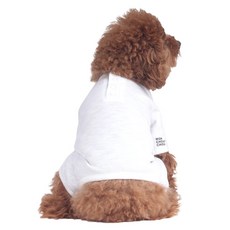 MONCHOUCHOU 基本款Logo狗狗連身衣, 1個, 白色