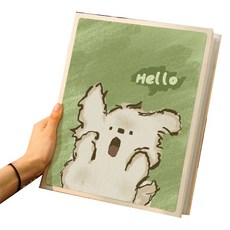 DAYSOY 哈囉動物 大容量相簿 16.1 x 11.8cm, TYPE 01 綠色小狗, 200張