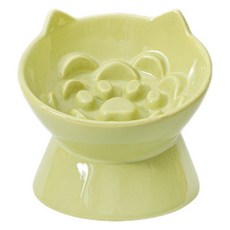 파스텔펫 반려동물 캣 식기, 그린, 1개