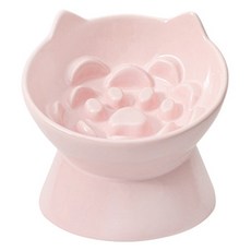 PASTEL PET 寵物貓用餐具, 粉紅色, 1個
