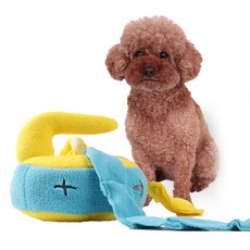 DING DONG PET 狗狗冰壺嗅聞玩具, 藍色, 1個