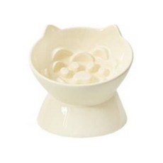 PASTEL PET 寵物貓用餐具, 奶油色, 1個