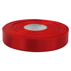 高級單面亮光緞帶 20mm, 1個, 45m, 48 紅色