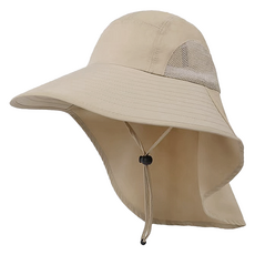 바코젤 등산 햇빛가리개 모자, 베이지