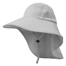 바코젤 등산 햇빛가리개 모자, 라이트 그레이