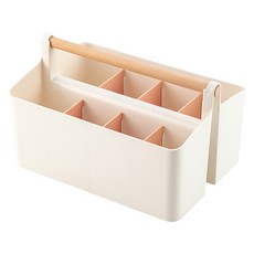 Eumes 大容量麥克筆筆筒 8格多功能桌面收納盒, 1個, 粉紅色