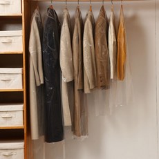 Jamil透明塑膠衣服套, 30個, 1入