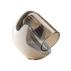 Happy Easy 浴室壁掛式免鑽孔牙刷牙膏架漱口杯組, 灰色, 1套