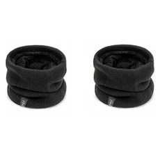 ONEUP 防寒刷毛圍脖 2入, 黑色, 2個