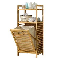 제이라이프 루시 햄퍼 빨래 수납장, 우드