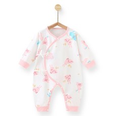 Bebeniz 嬰幼兒四季純棉全開扣長袖連身衣
