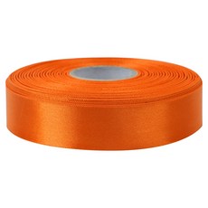 Munggu 亮面單面緞帶 25mm, 1個, 橙色, 45m