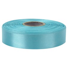 유광 단면 공단 리본 25mm, 25 옥색, 1개, 45m
