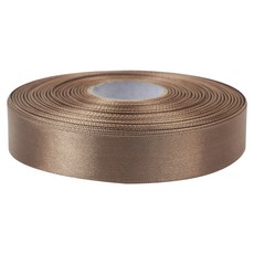 유광 단면 공단 리본 25mm, 08 밤색, 1개, 45m