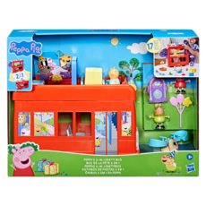 Hasbro 孩之寶 Peppa Pig 粉紅豬小妹, 2合1派對巴士, 1組