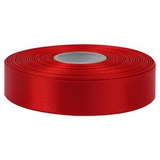 moong9 光面單面緞帶25mm, 1個, 45m, 48紅