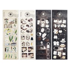 Mewmewbeam 精選合集貼紙包4款套組, 混色, 1套