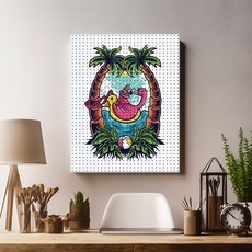 타공판닷컴 프린팅 타공판 600 x 900 mm, 1개, 썸머 바캉스