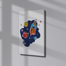 타공판닷컴 프린팅 타공판 우주비행 600 x 800 mm, 혼합색상, 1개