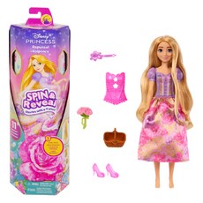 Disney Princesses 迪士尼公主 樂佩公主旋轉變身娃娃 遊戲人偶, 混合色, 1個