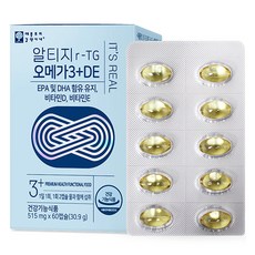 Apple Tree rTG Omega-3魚油&維他命DE膠囊 30.9g, 1盒