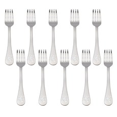 Willib 兒童用兔子貓咪噴砂叉, 銀色, 10個, 單品