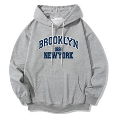 ILLUSO 中性款1898 New York柔軟厚棉連帽長袖上衣