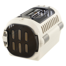 Richell 利其爾 Fine 外出上掀提籠, 米白色, 1個