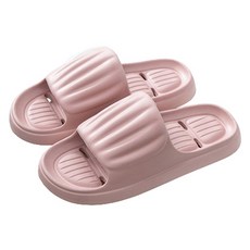 Block Mart 彩色排水浴室拖鞋, 粉紅色, 2個