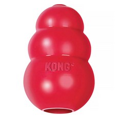 KONG 狗狗嗅聞橡膠玩具, 紅色, 1個