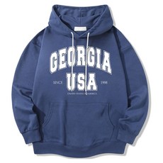 ILLUSO 男女通用 GEORGIA USA 柔軟特級雙面連帽T恤