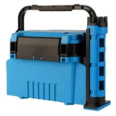 Silvercast 小型釣具箱 6L + 3層竿架組, 1套, 藍色