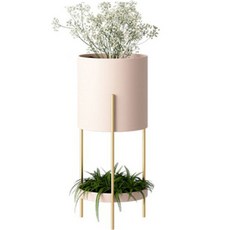 EVER HOUSE 現代基本款粉彩花盆架 S, 2層, 粉色