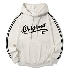 일루소 남녀공용 WD 특양면 소매 투라인 오리지널1877 오버핏 후드티