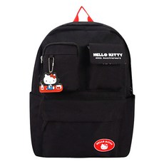 WINGHOUSE 三麗鷗 兒童 HELLO KITTY 日常後揹包 HK0074, 黑色